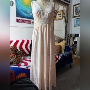 70s Sheer baby Pink lingerie dress